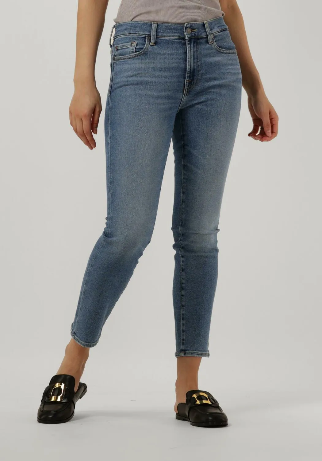 blauwe 7 for all mankind skinny jeans roxan ankle luxe vintage legend
