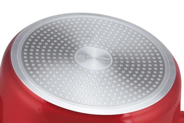 Edënbërg Red Line -15-delige Luxe Pannenset van Gesmeed Aluminium - Rood/Metallic  611 STUKS