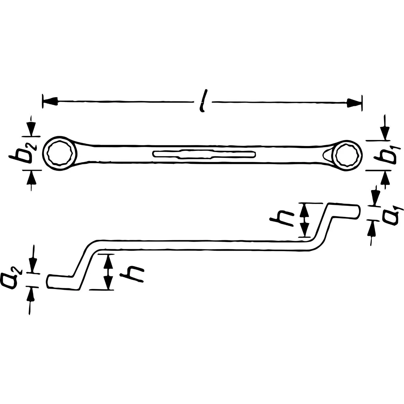 Hazet 630A-5/8X3/4 Dubbele ringsleutel - 5/8 x 3/4''