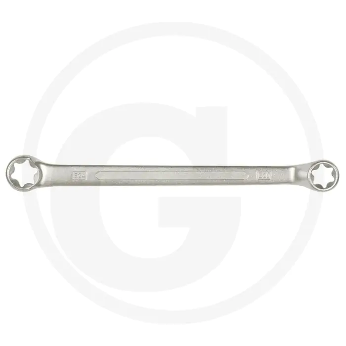 Ks tools classic tx-e dubbele ringsleutel, gebogen, e7xe11, 75° gekröpft, dunwandig, 15x24x155mm, 43g