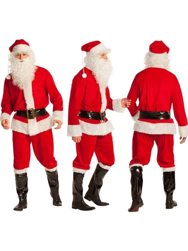 Luxe kerstman kostuum volledig