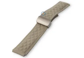 Magneet horlogeband luxe leer - 22mm - crème