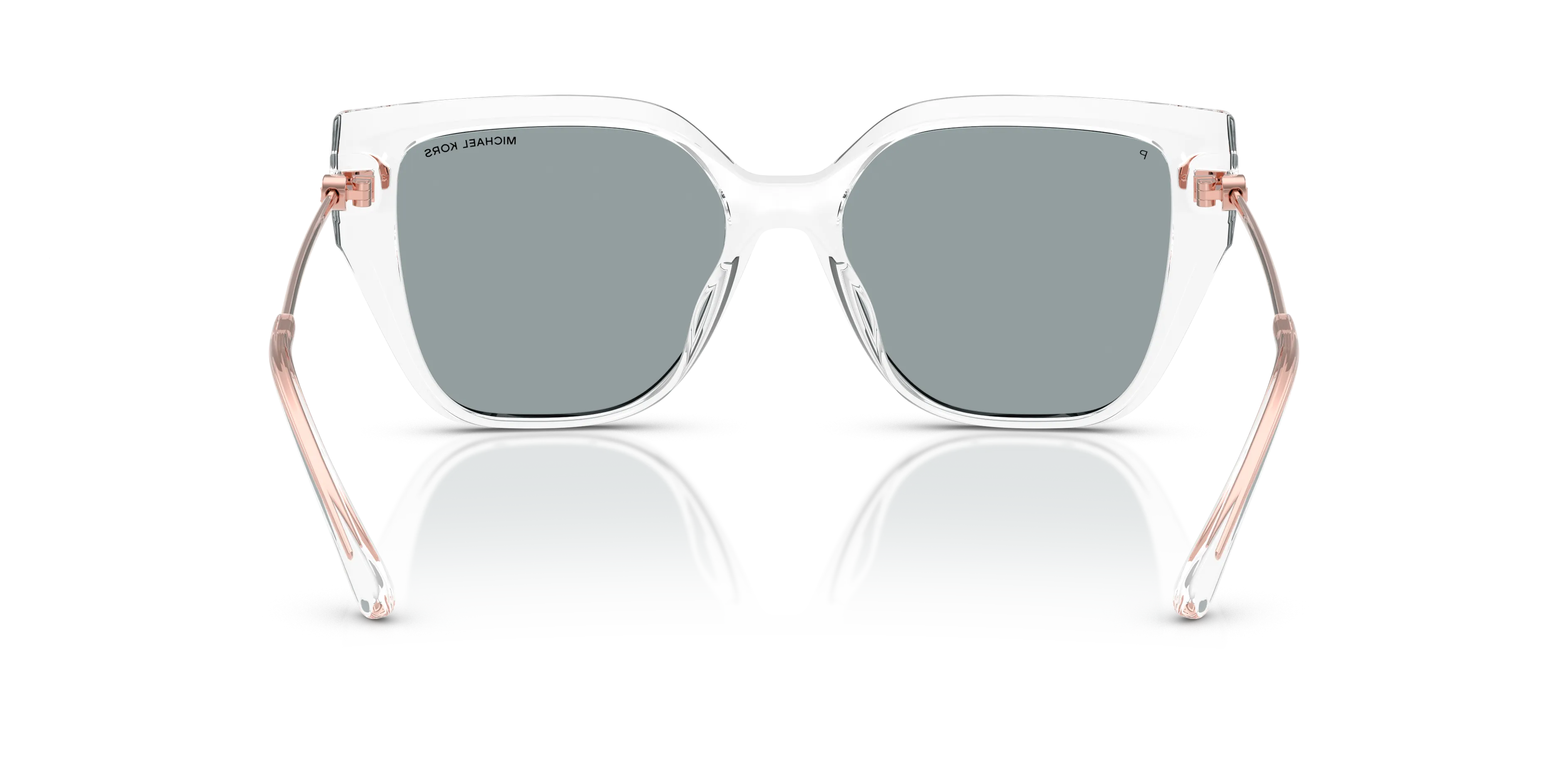 Michael Kors MK2231U St. Barths M (54 - 17) Gepolariseerd with Goud lenses and Transparant frame