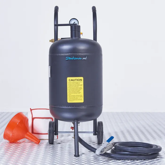 Mobiele straalketel 45 liter met luxe straalmasker