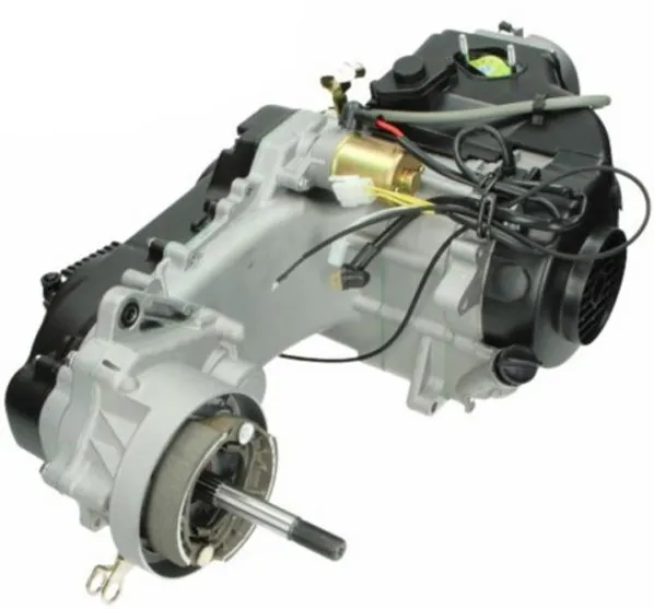 Motorblok Compleet baotian 10inch / china 4-Takt / BTC / AGM IVA - met lange as voor het achterwiel