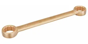 Niet-vonkende dubbele ringsleutel, 32 x 36 mm, gemaakt van koperberyllium, 330 mm.