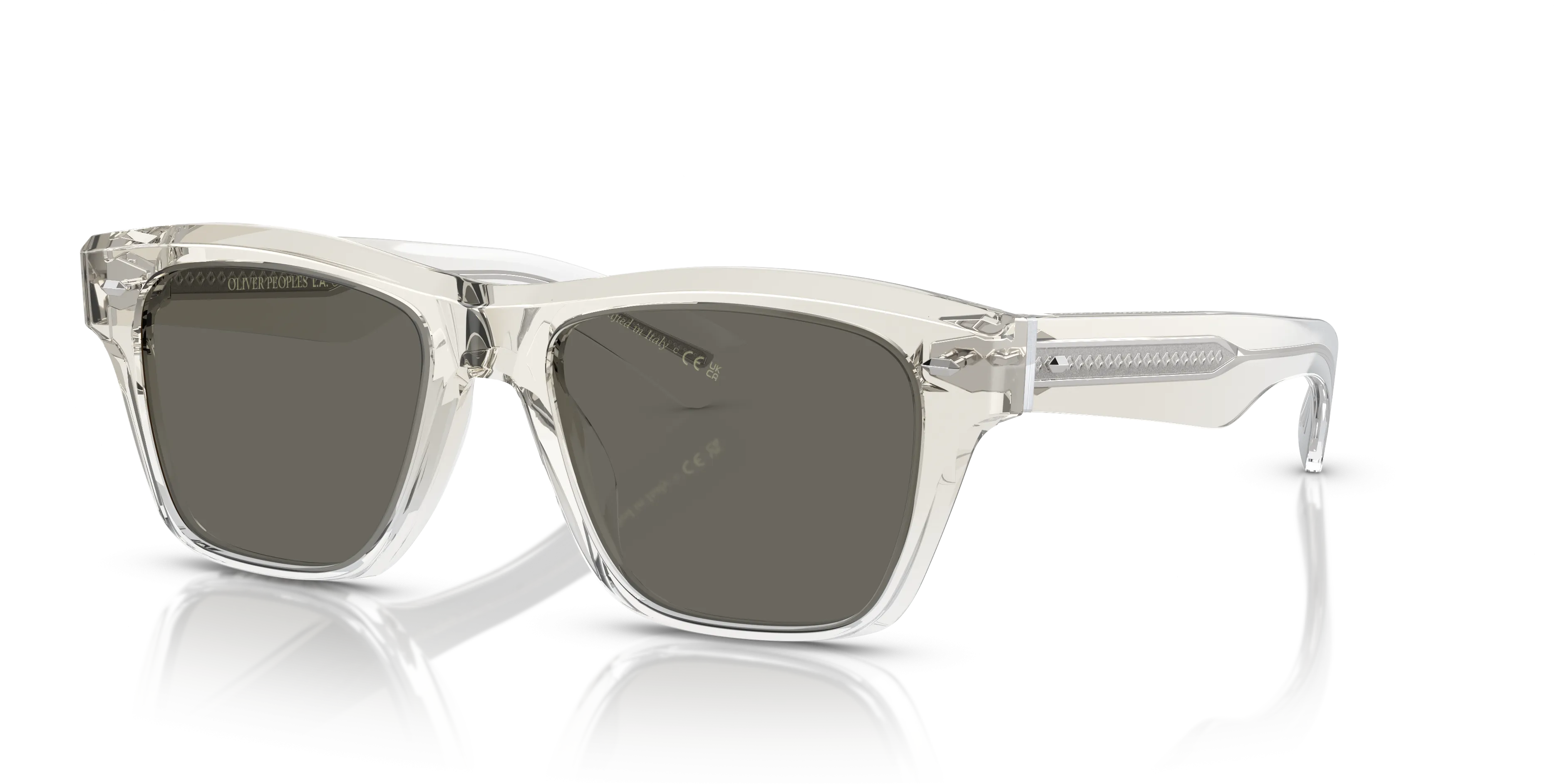 Oliver Peoples OV5522SU Oliver Sixties Sun L (52 - 18)  with Grijs lenses and Transparant frame