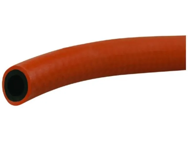 Propaanslang 8 x 15 mm, oranje glad, volgens ISO 3821, werkdruk 20 bar, binnen diameter 8,0 mm, wanddikte 3,5 mm. (8 x 15 mm) Op
