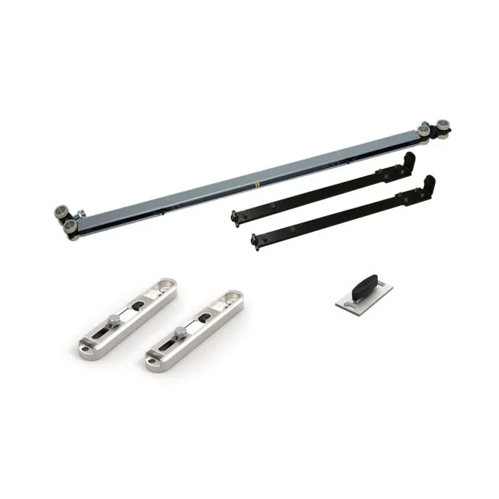 Proslide 'Manual-fix' + dubbele slow stop small - X > 880 mm (Zwart)