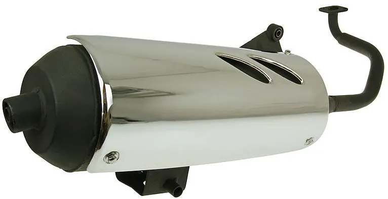 Uitlaat voor China 4T GY 125 4T / Baotian GY 125 / Agm GY 125 / BTC GY 125 / IVA GY 125 / Znen GY 125 T/m 150cc - voor Dubbele S